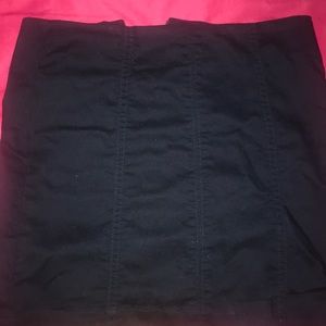 Navy blue mini skirt